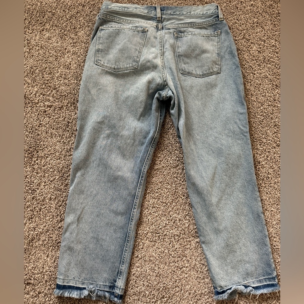 Old Navy size 10 high rise slouchy straight jeans